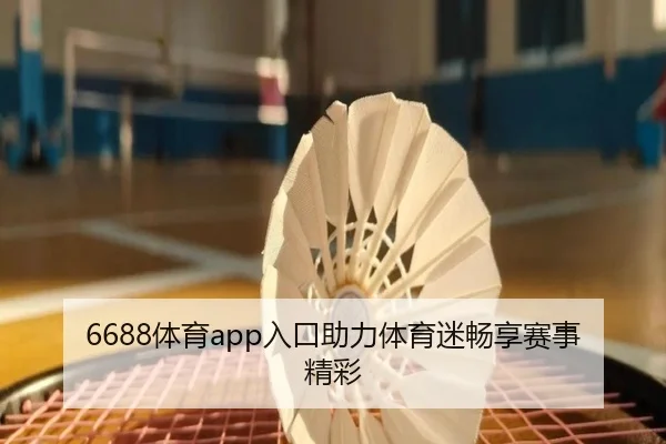 6688体育app入口助力体育迷畅享赛事精彩